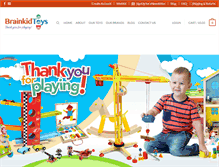 Tablet Screenshot of brainkidtoys.com